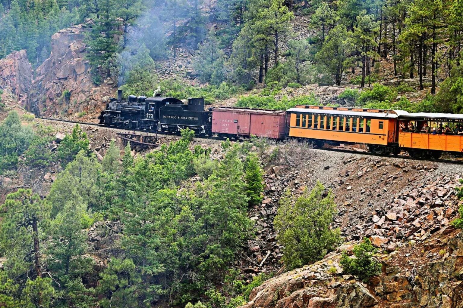 The Durango and Silverton Narrow Gauge Railroad is the big tourist draw in Durango. Photo by Tab Hauser
