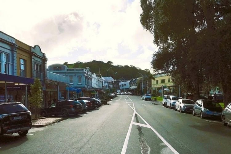 Victoria Road, the main street of Devonport. Photo by Barry Barford