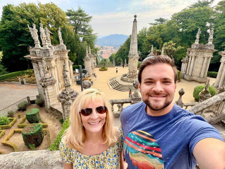 The author and her son in Portugal. Photo courtesy Janna Graber