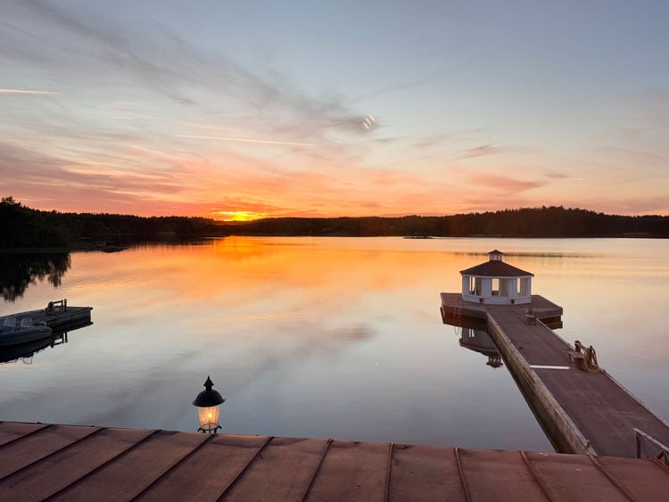 Sunset in Sweden. Photo by Janna Graber