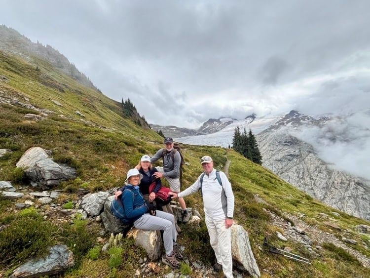 Breathtaking views from the summit. Photo by guide Ben