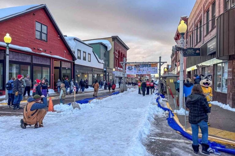 Michigan’s Keweenaw Peninsula activities include snowshoeing and sled do races. Photo by Julie