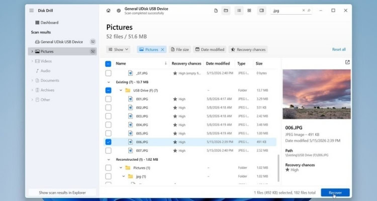 Recover files. Photo courtesy of CleverFiles